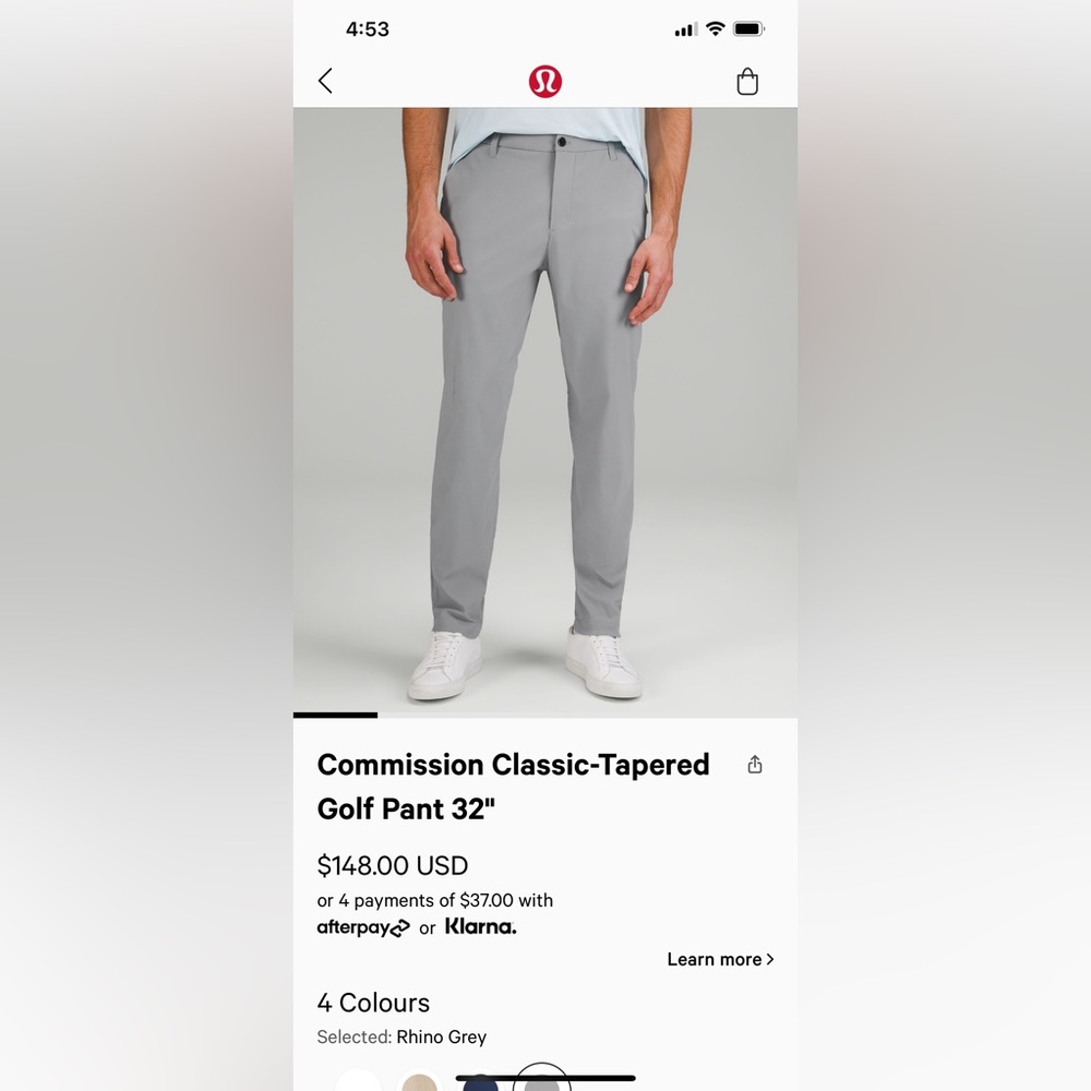 BNWT commission golf pant